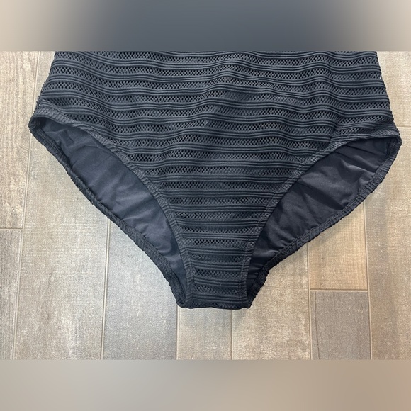 NEW Lauren Ralph Lauren Ottoman Mesh Square Neck One Piece - Picture 5 of 12